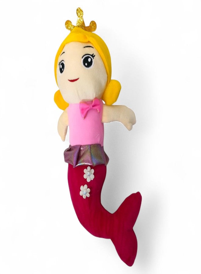 Yey Mermaid Soft Toys for Kids - Stuffed Animal Plush Toy for Kids Girls Birthday Gifts | Mermaid Doll Plushie Toy - Doll 30 Cm Pink Color - Image 2